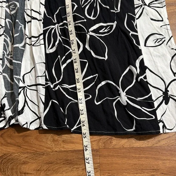 La Blanca Women One Size Kimono Swimwear CoverUp Black Moonlit Silhouette - Picture 13 of 15